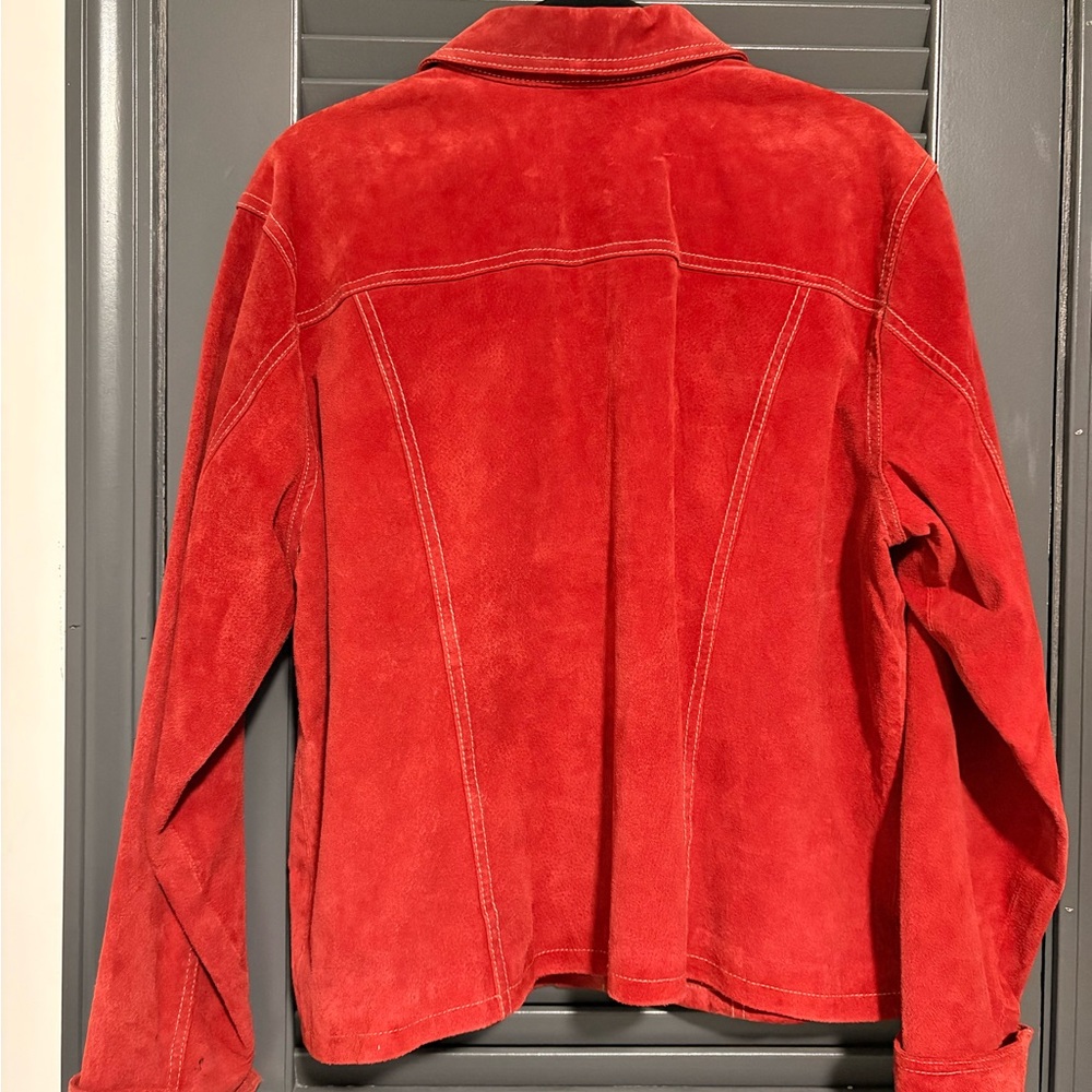 Coldwater Creek Red Suede Jacket - Women - Picture 4 of 7